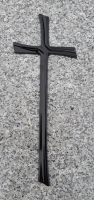 Krzyż z tworzywa kolor czarny 48x18 cm